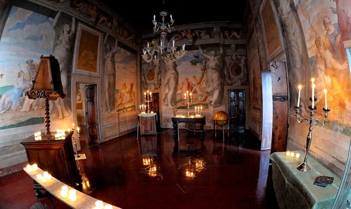 affreschi del 1500 in villa palladiana